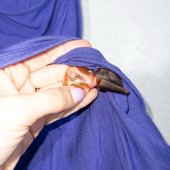 Elie Tahari Purple Cross Over Tank Top Size XS‎ - Picture 4 of 6